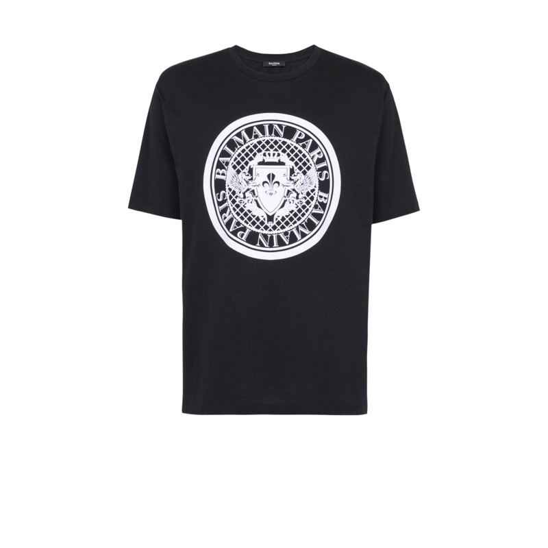 Straight Fit Coin Flock T-Shirt