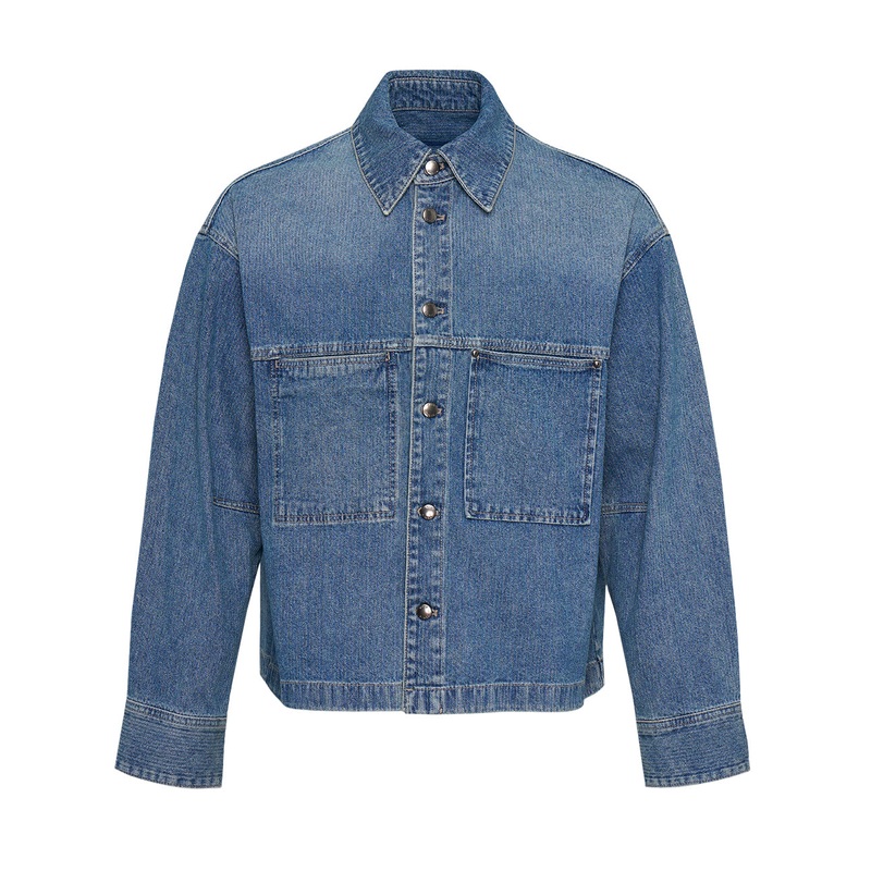 Boxy Fit 2 Pockets Denim Jacket