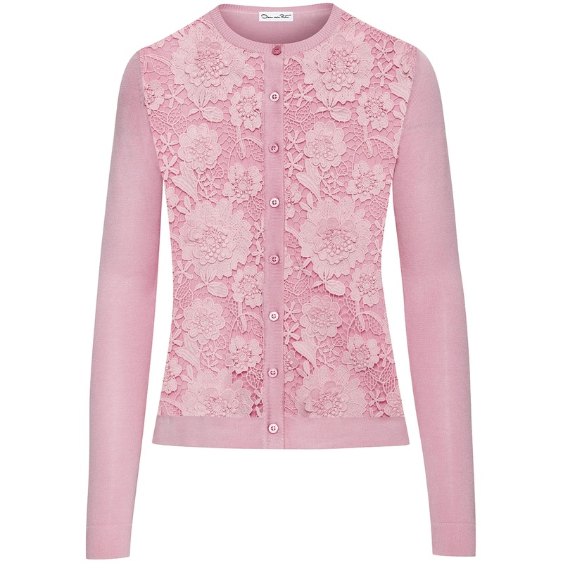 Floral Guipure Inset Cardigan