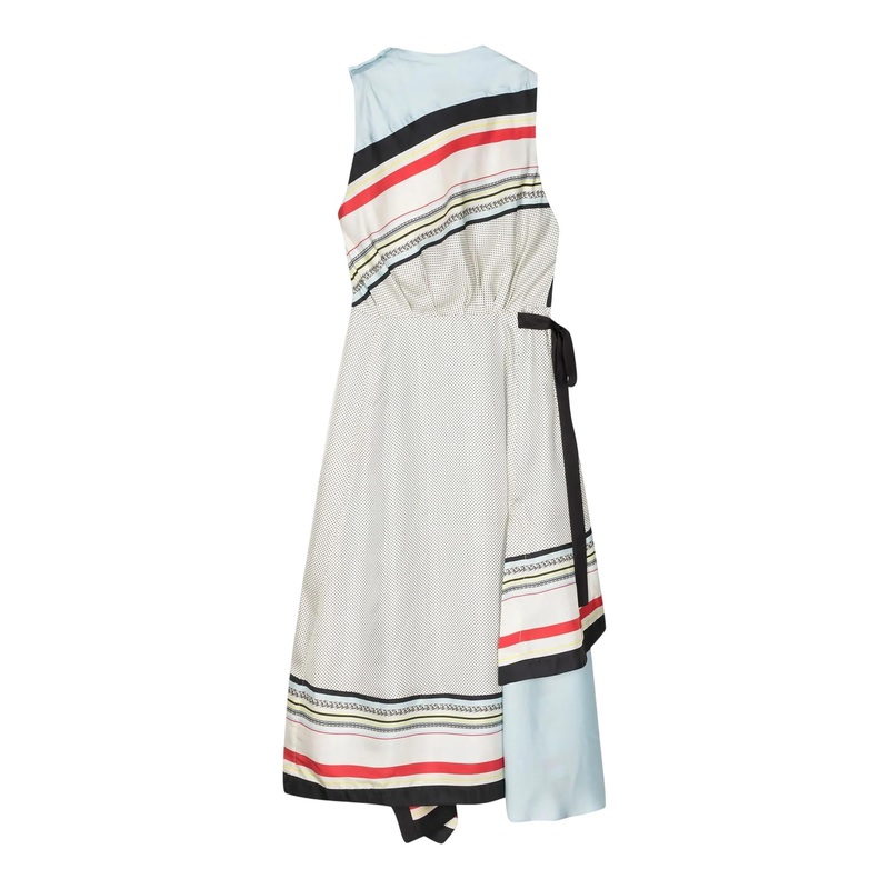 Liberty Silk Sleeveless Cascade Dress