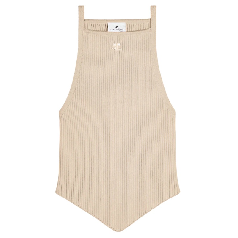 Signature Pointy Rib Knit Tank Top