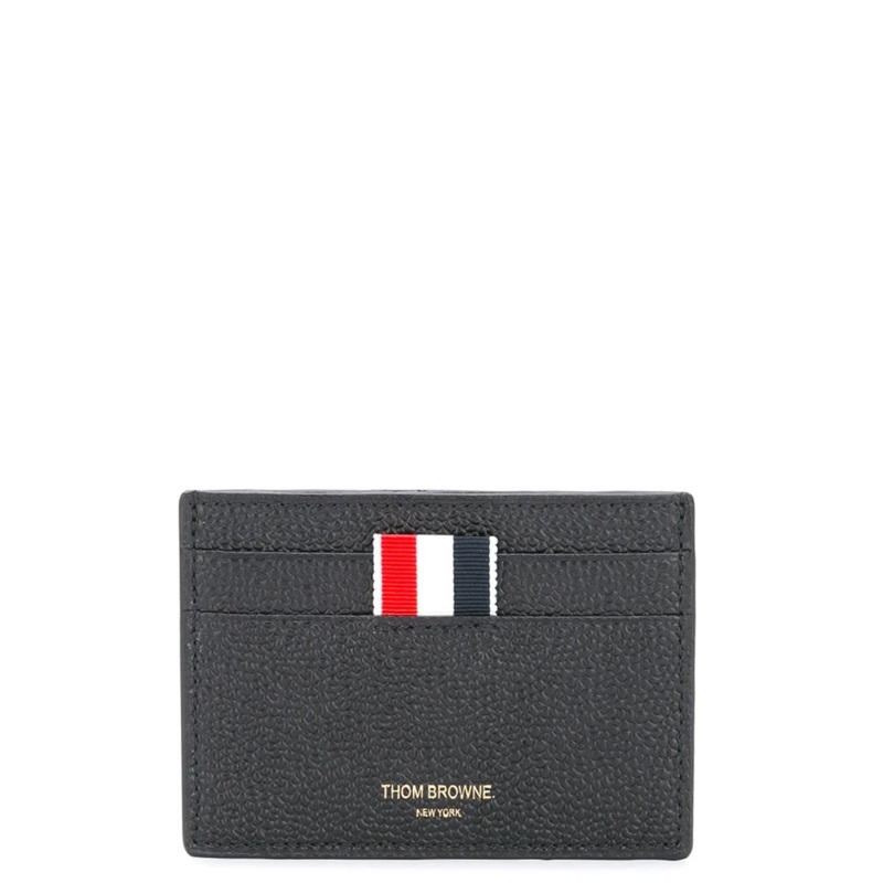 Single Card Holder In Pebble Grain Men