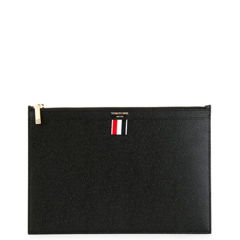 Small Document Holder In Pebble Men
