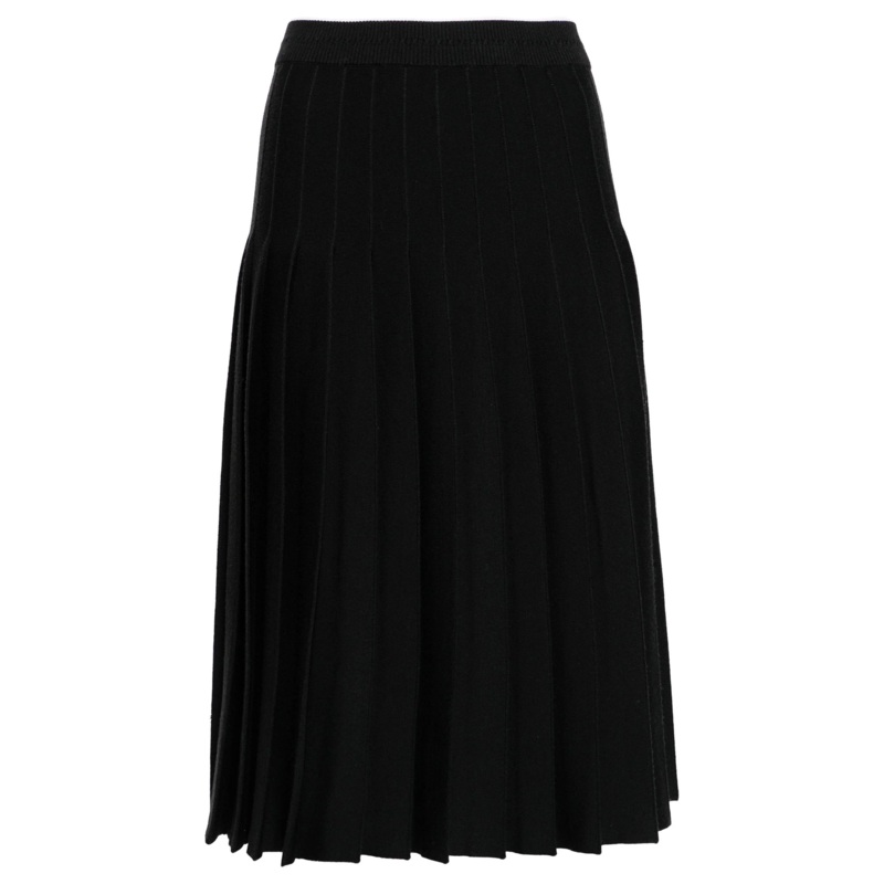 Below The Knee Pleated Skirt Women