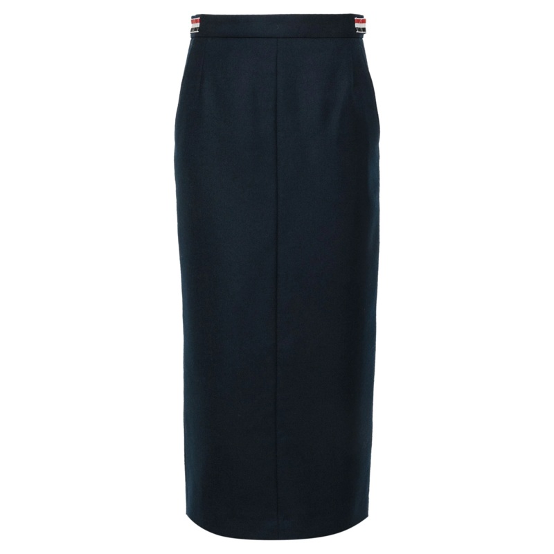 Calf Legth  Side Tab Skirt Women