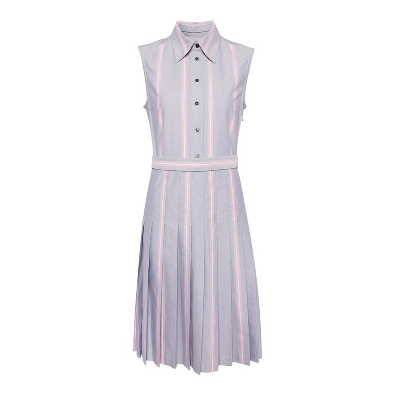 Knee Length Pleated Dress Women