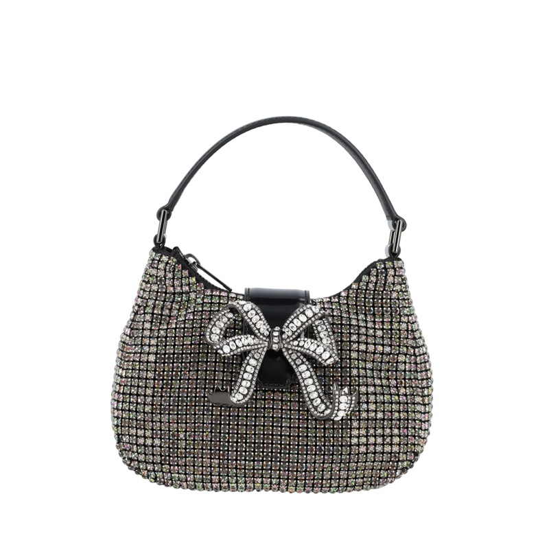 Multi Rhinestone Chainmail Handbag
