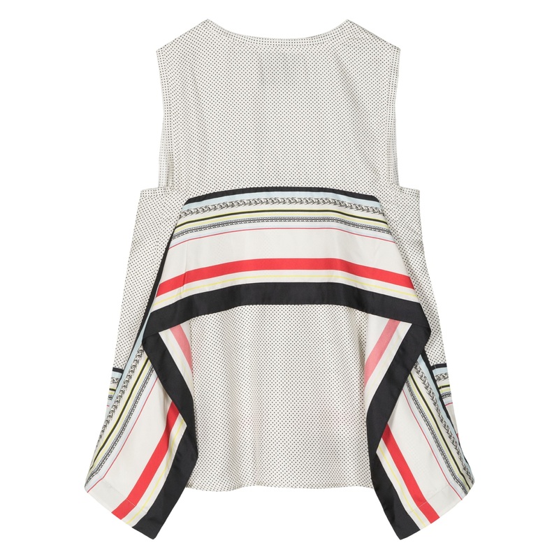 NY Liberty Silk Cascade Top