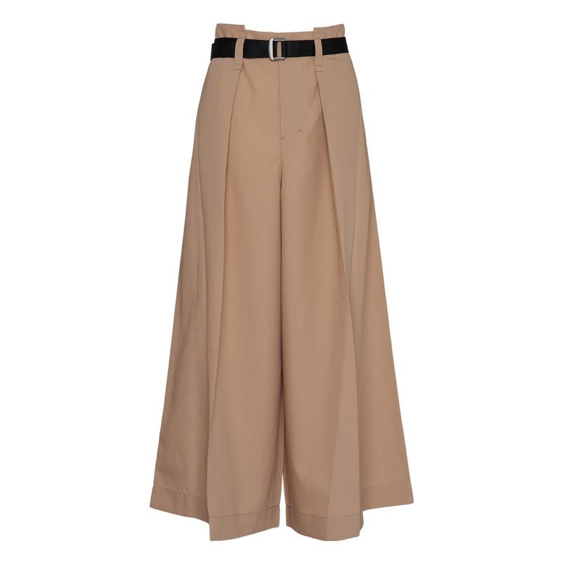 Oblique Fold Bottoms Woven Pants