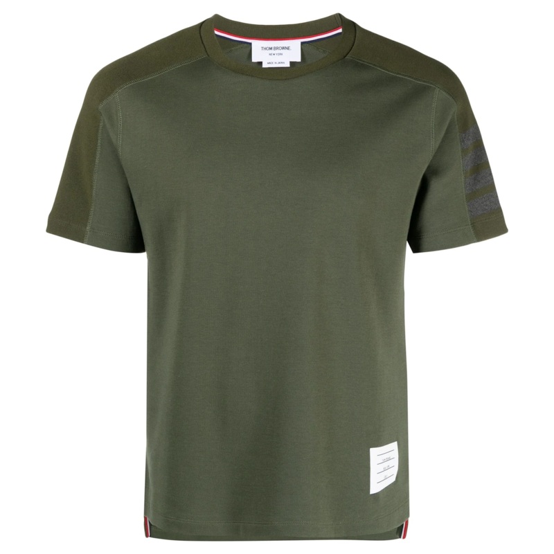 Short Sleeve Tee With 4 Bar Stripe Men