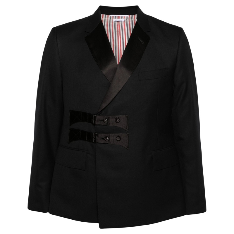 Twill Wool Combo Collar Classic Sport Coat Men