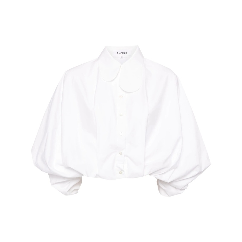 Balloon Cropped Shirt