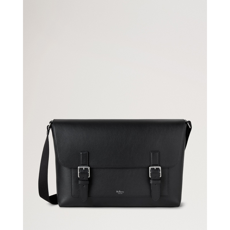 Chiltern Crossbody Messenger Black Small Classic Grain