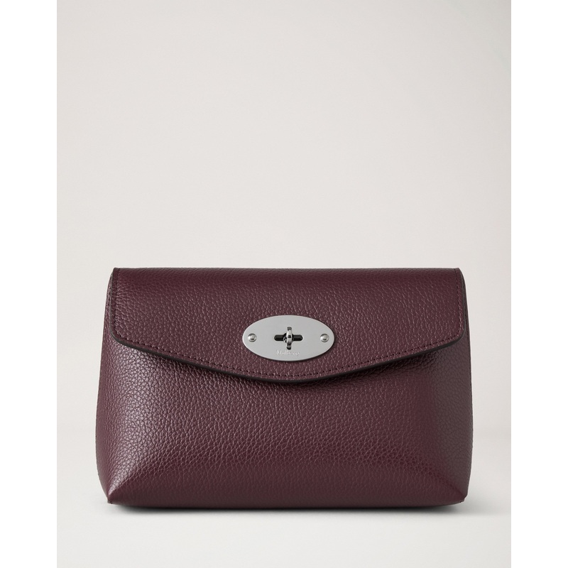 Darley Cosmetic Pouch Black Cherry Small Classic Grain