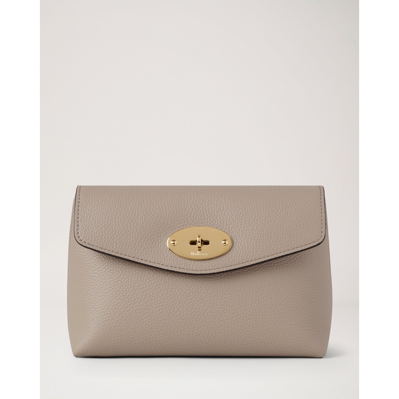Darley Cosmetic Pouch Cashmere Taupe Small Classic Grain
