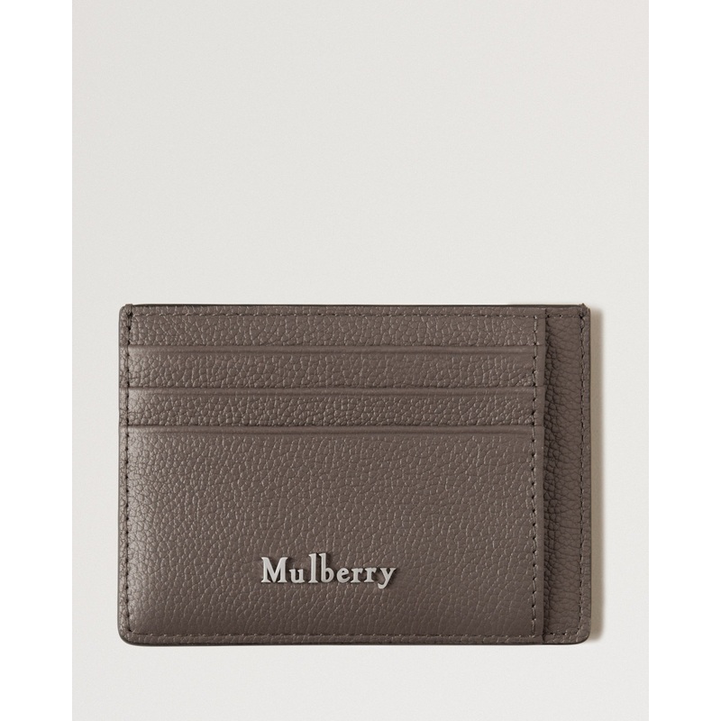 Farringdon Card Holder Taupe Brown Small Pebble Grain