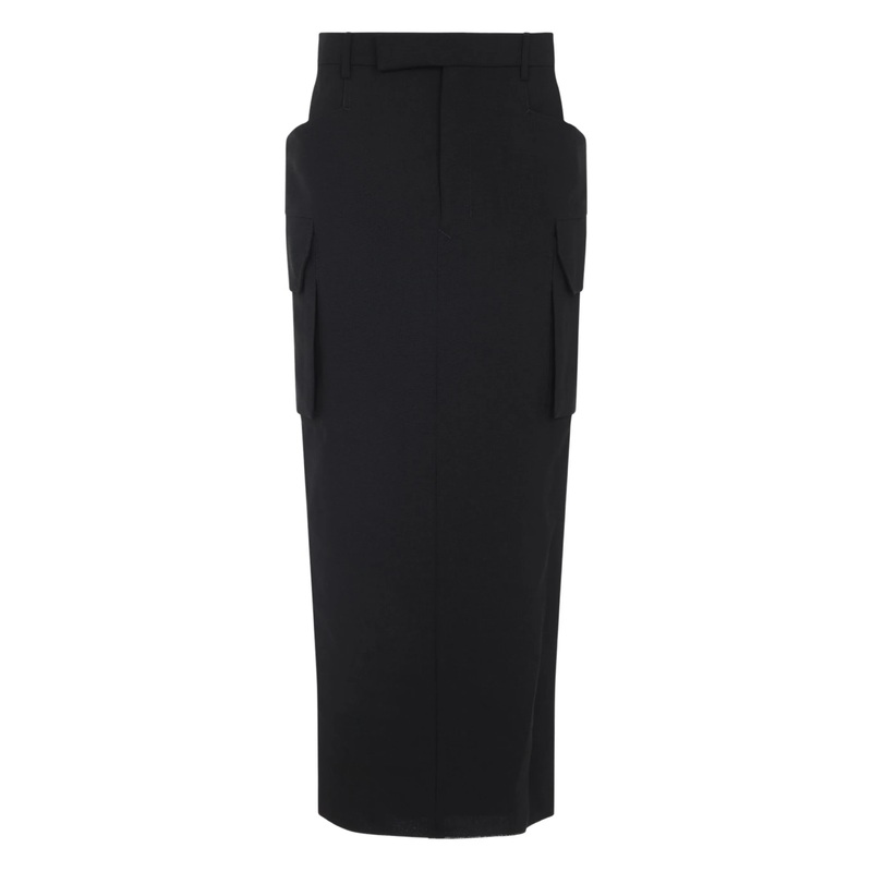 Firbanks Skirt Black Cupro Twill