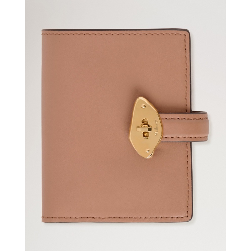 Lana Compact Wallet Sable High Gloss Leather