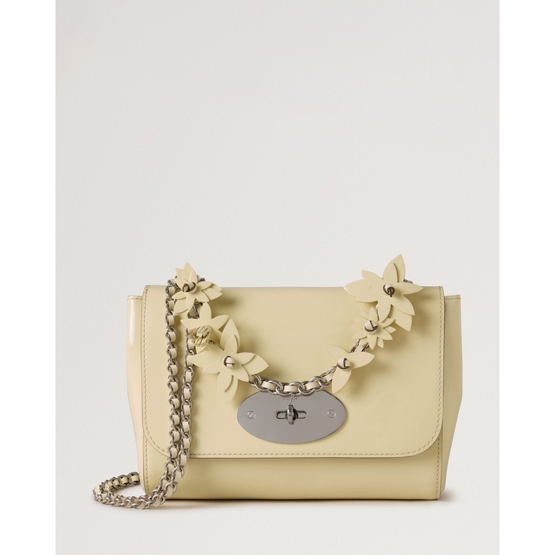 Lily Buttermilk Soft Patent & Flowers