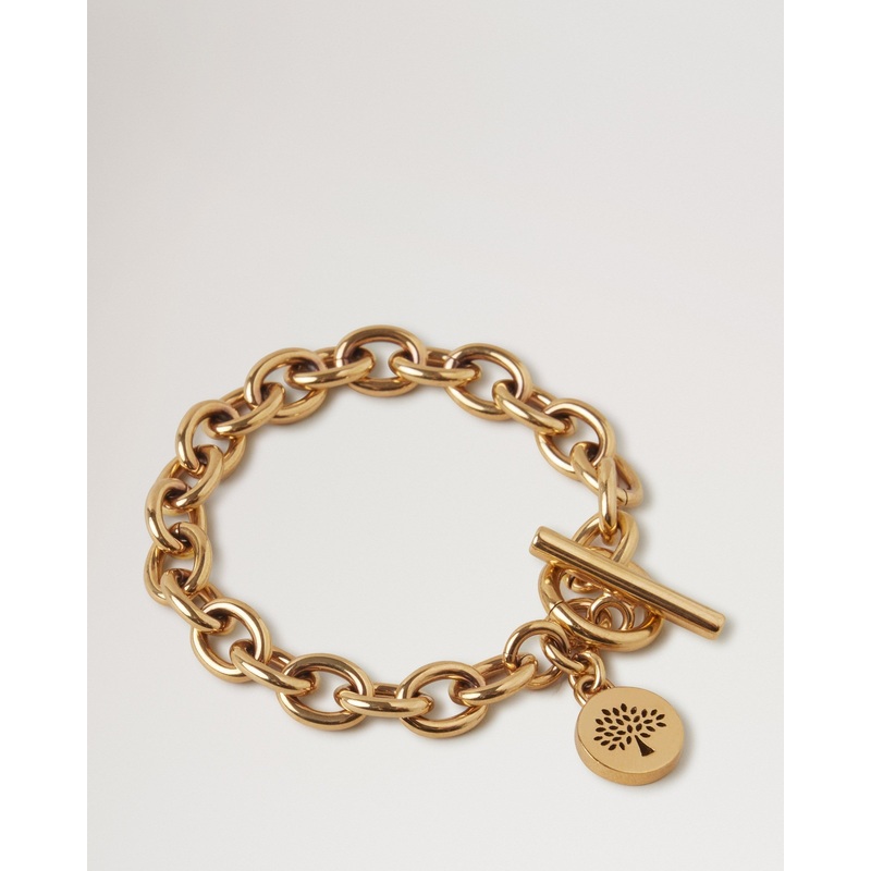 Lily Chain Bracelet Gold Coated Stainless Steel