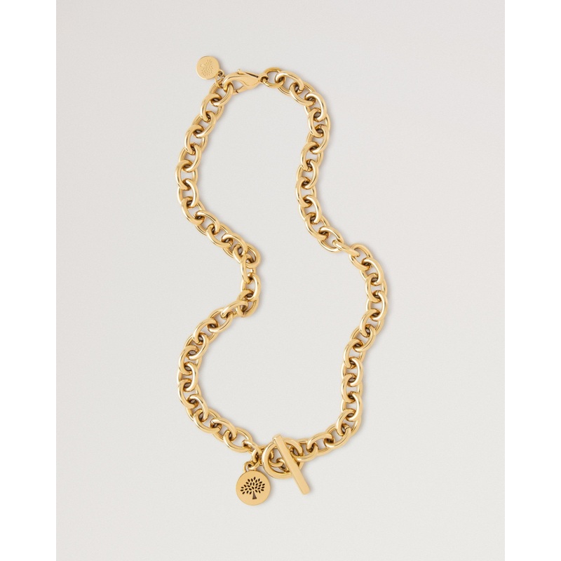 Lily Chain Necklace Gold Plated Stainless Steel