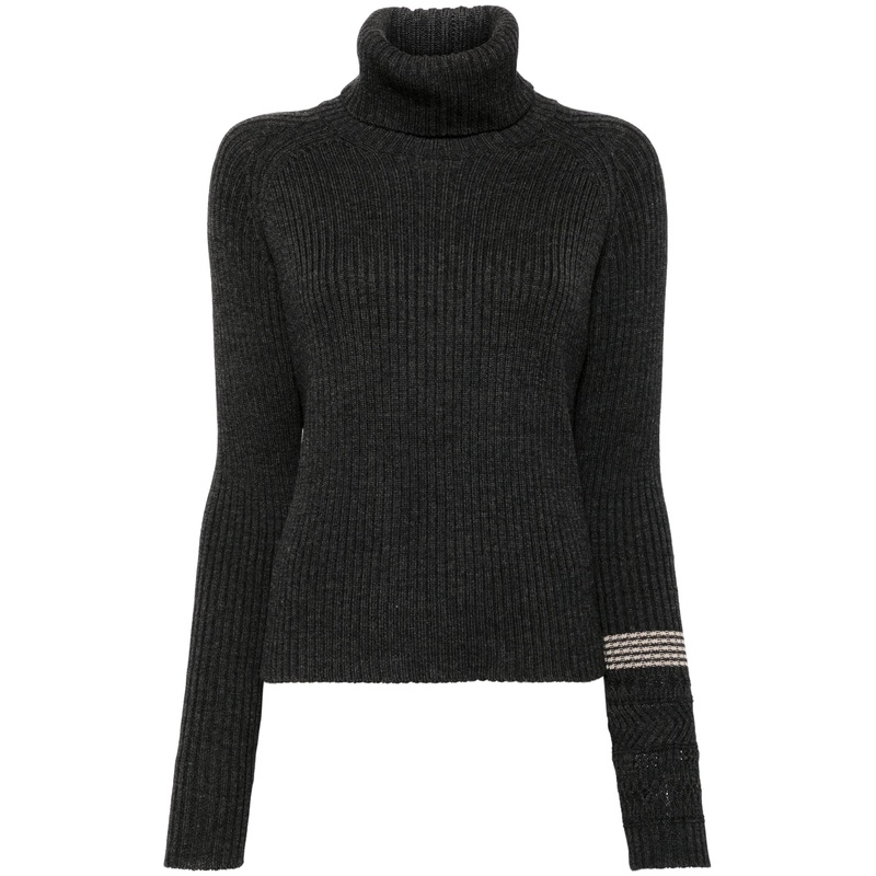 Rib Turtle Neck Pullover