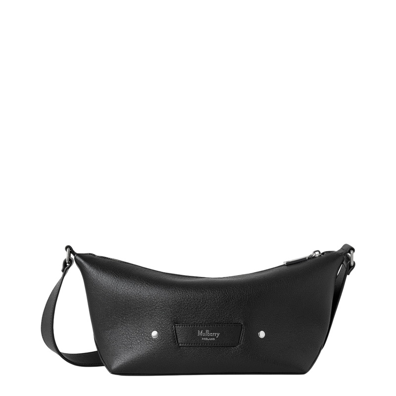Rye Small Messenger Black Supple Calf