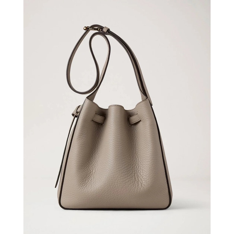 Small Lyra Bucket Cashmere Taupe Heavy Grain