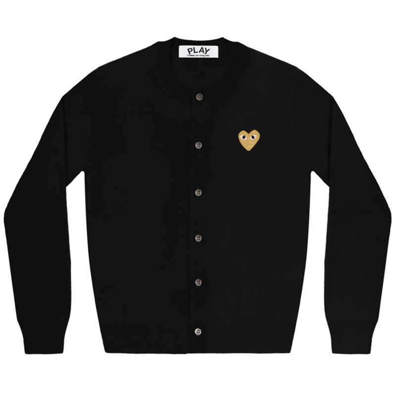 Gold Heart Cardigan Women