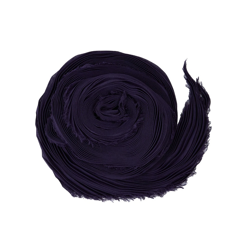 Silk Wool Pleats Stole