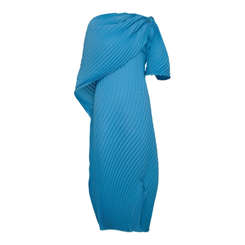 Wrapped Pleats Dress