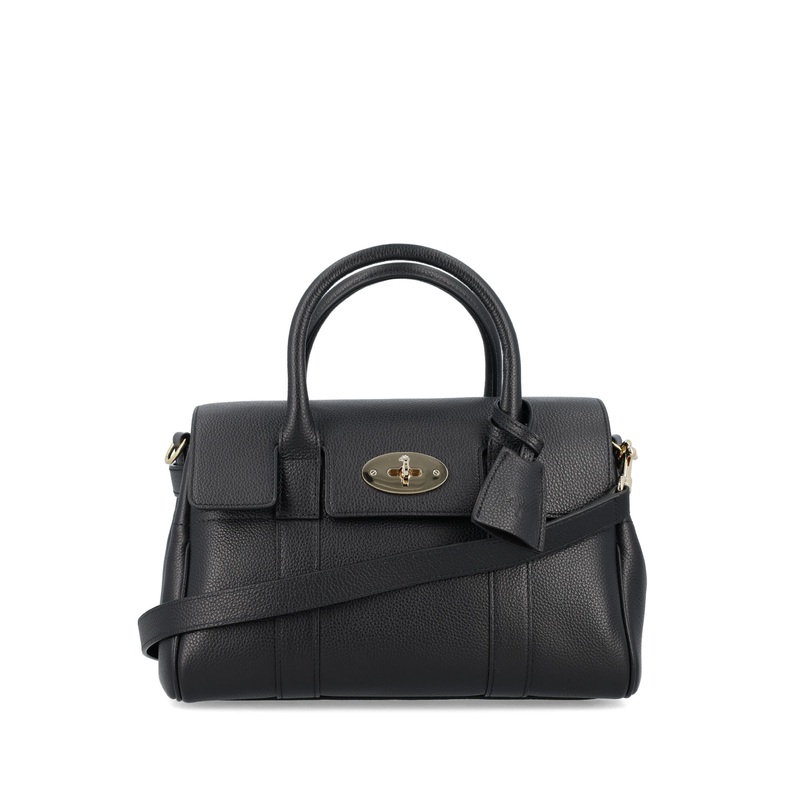 Bayswater Satchel Black Small Classic Grain
