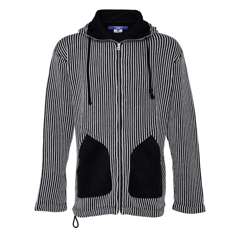 Cotton Polyester Jersey Stripe Sweatshirt