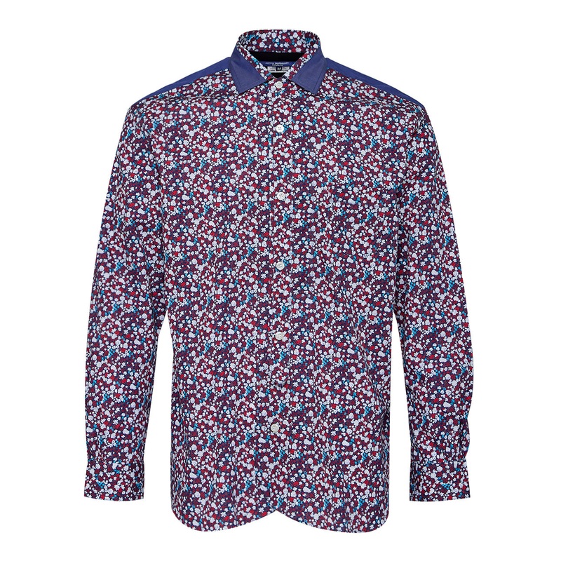 Cotton Small Flower Pattern Shirt