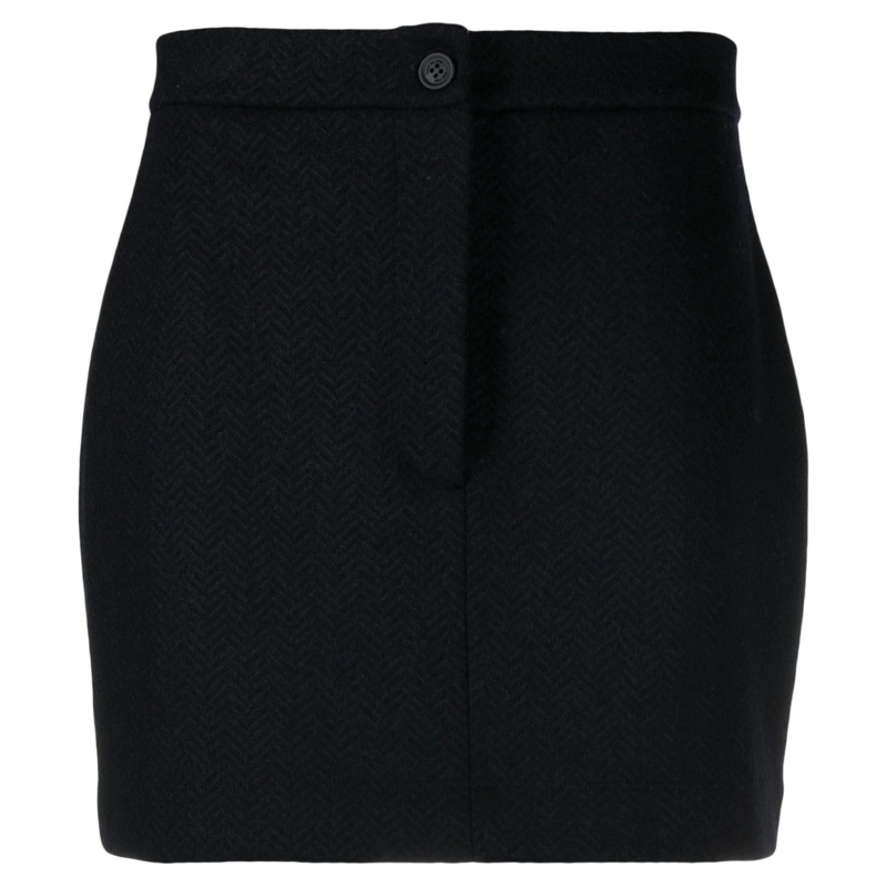 Cotton Wool Mini Skirt Women