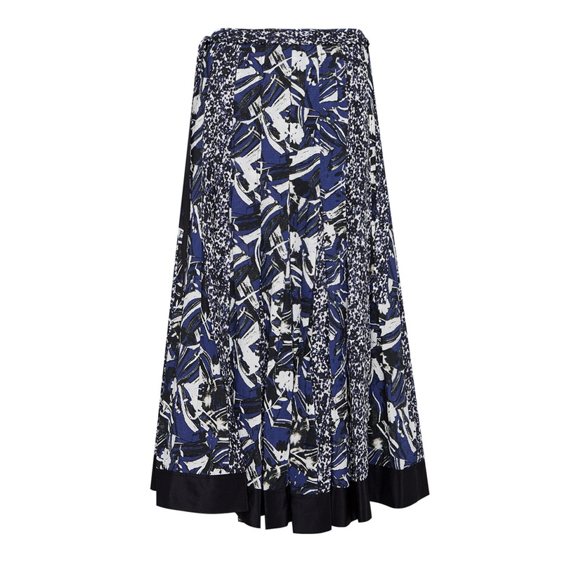 Floral Impressions Pleated Skirt