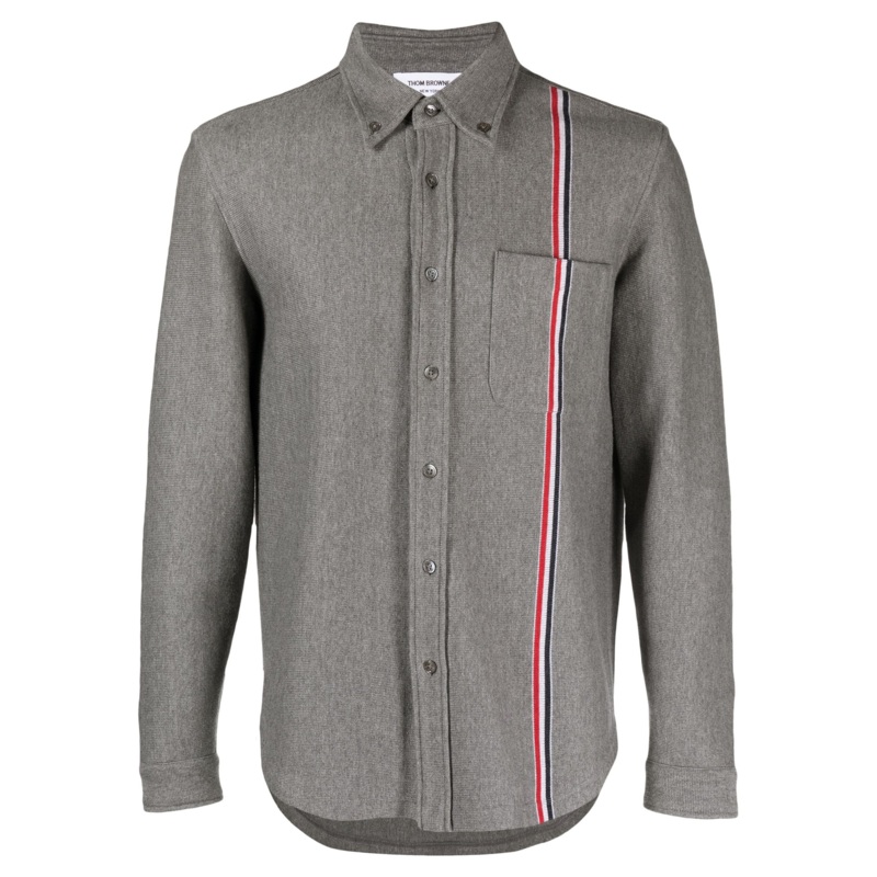 Knit Cotton Shirt Jacket Men