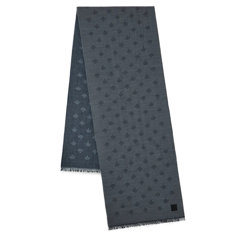 Men’S Mulberry Tree Wool Jacquard Scarf