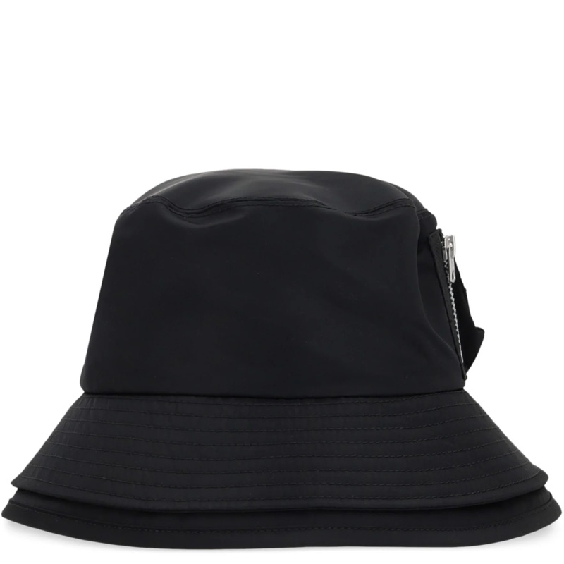 Pocket Double Brim Hat / Nylon Twill