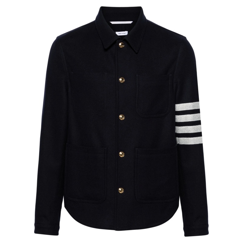 Wool Cashmere 4-Bar Utility Jacket Men