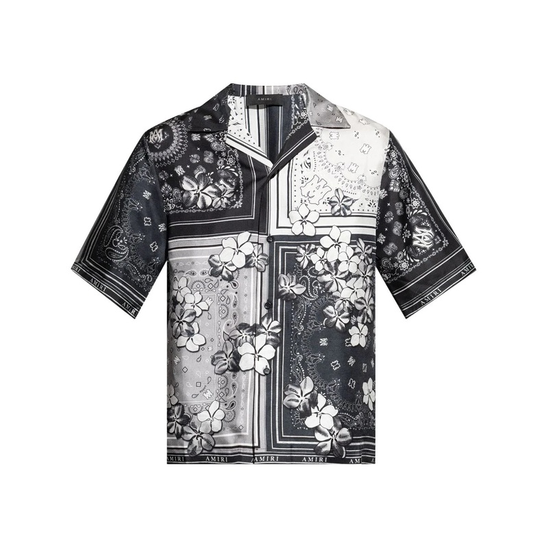 Bandana Floral Bowling Shirt