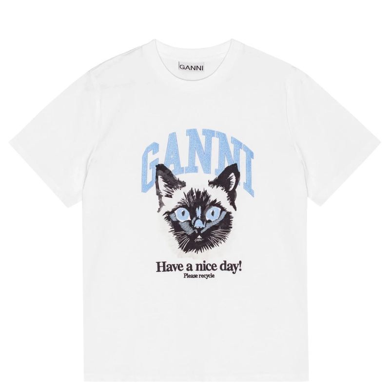 Basic Jersey Cat Relaxed T-Shirt