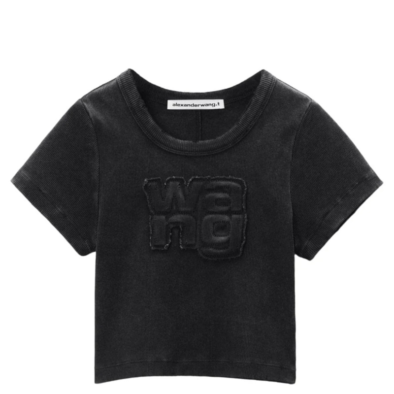 Distressed Edge Rib Baby Tee