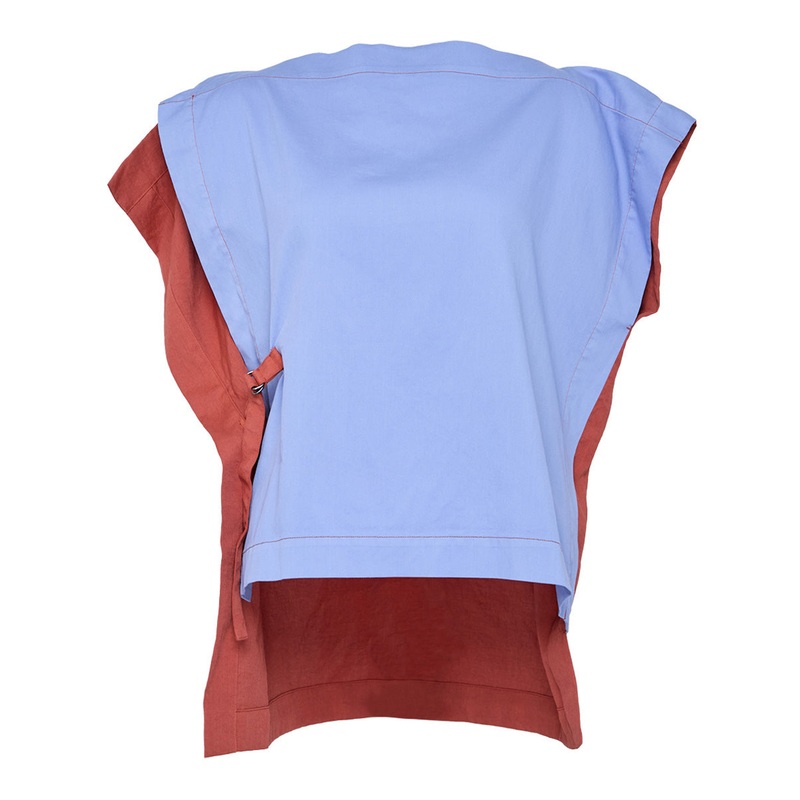 Divided Dye Woven Top