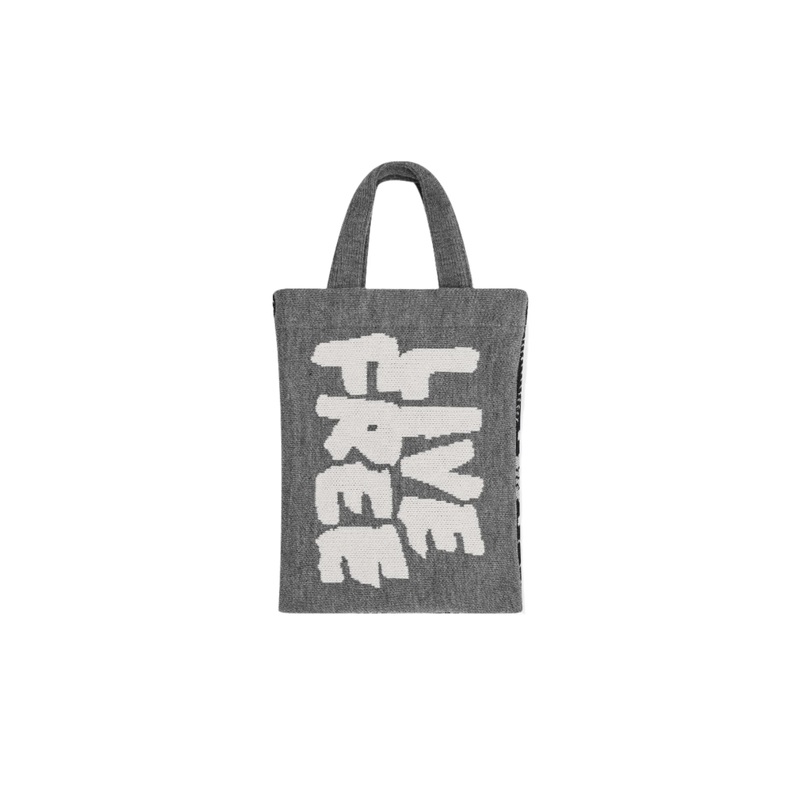 Live Free Jacquard Knit Bag