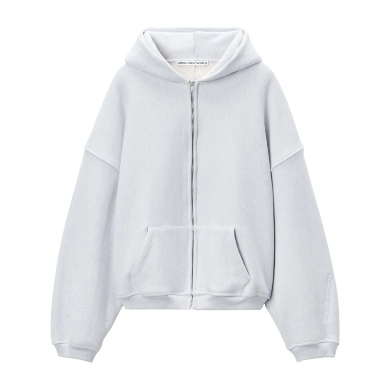 Oversized Logo Embroidered Hoodie In Cotton