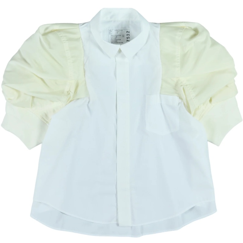 Cotton Poplin x Nylon Twill Top