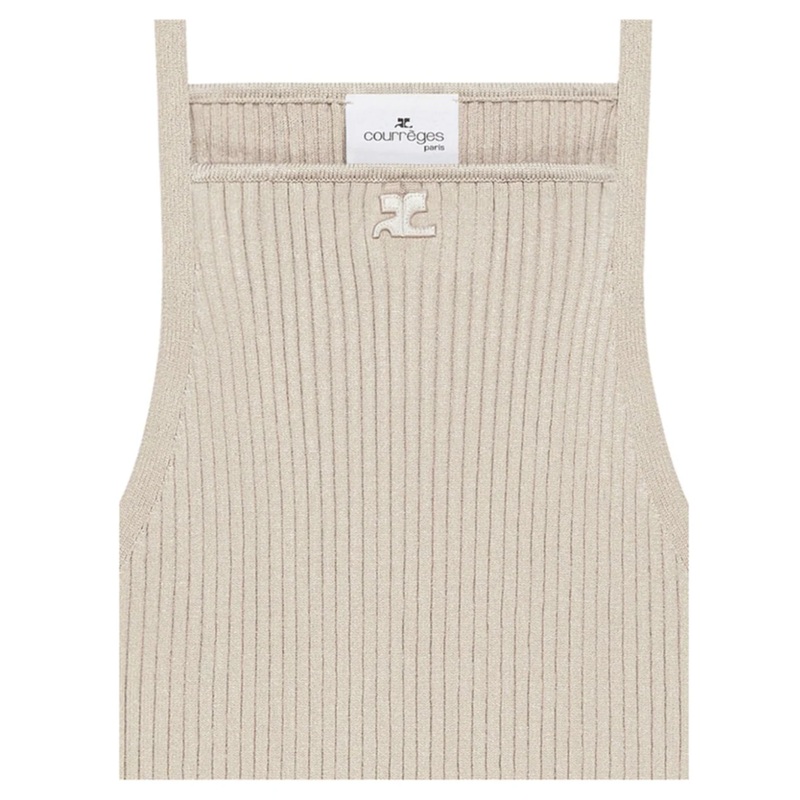 Rib Knit Pointy Tank Top