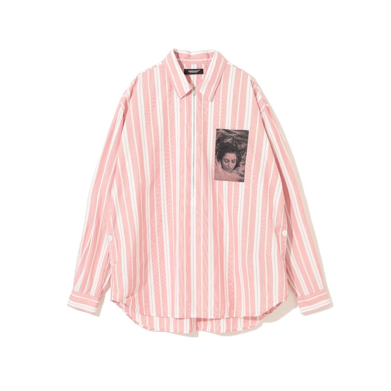 Zip Up Stripe Shirt