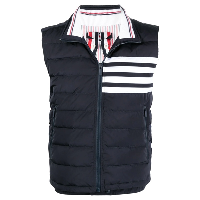 Downfilled Ski Vest With 4Bar Men